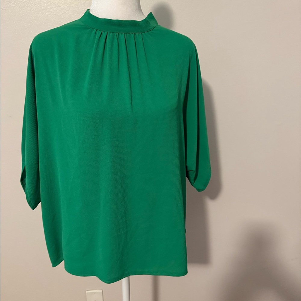 Green TieBack Blouse